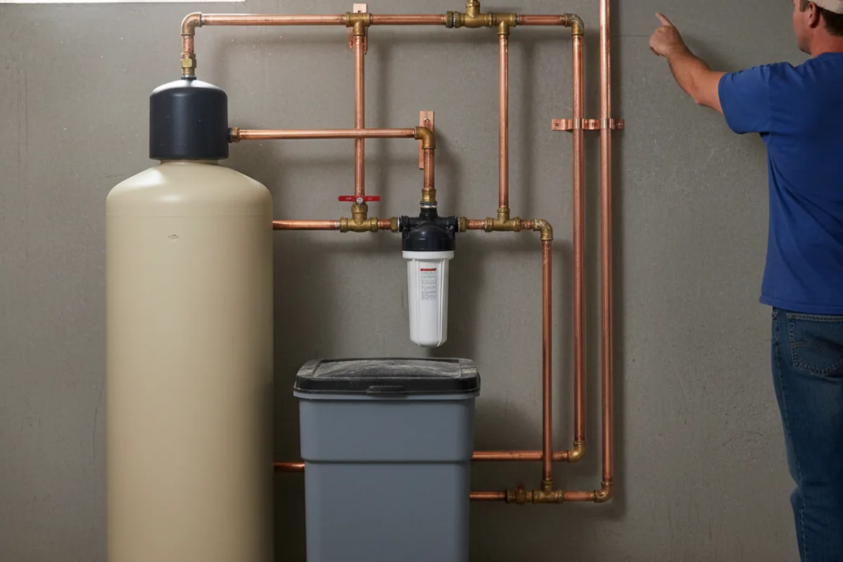 Whole-house water treatment system installed in Deer Island